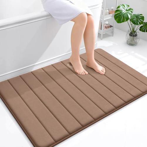 OLANLY Memory Foam Large Bath Mat 44x32, Super Soft Absorbent Bathroom Rugs by OLANLY