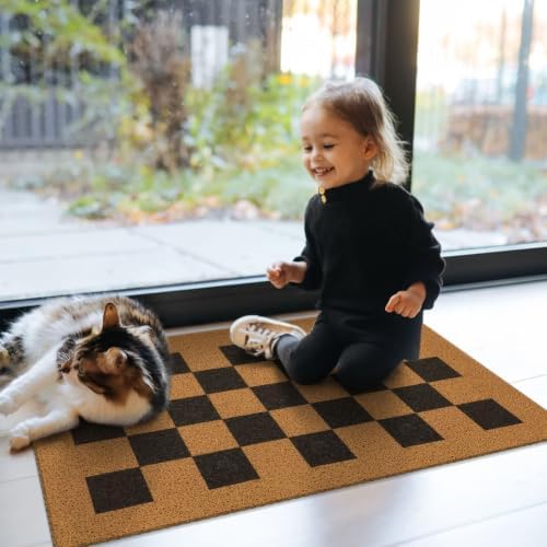 EARTHALL Door Mat Outdoor Indoor Doormat, Durable Floor Mat Non Slip Rug Ultra - Image 5