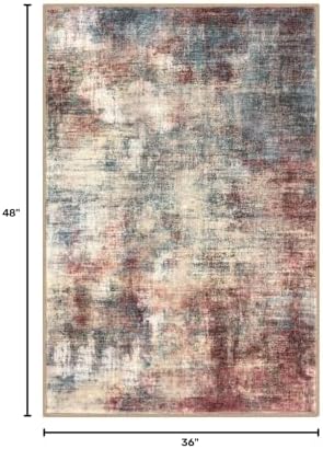 IOHOUZE Abstract Area Rug 3x4 Ft Washable Rugs - Image 2