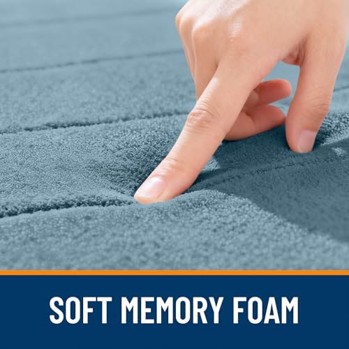 OLANLY Memory Foam Bath Mat 24x16, Super Soft and Absorbent Bathroom Rugs - Image 5