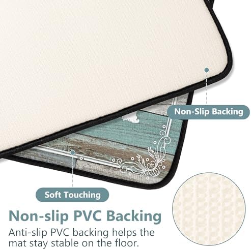 ROMAMIGO Laundry Room Rug Runner Non Slip Laundry Mats Mudroom Runner Bathroom - Image 3