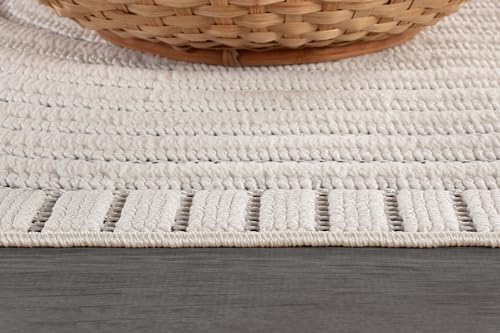 CAMILSON Modern Rug 8x10 Luxury Swirl Curved Micro Loop Area Rugs Soft High-Low - Image 6