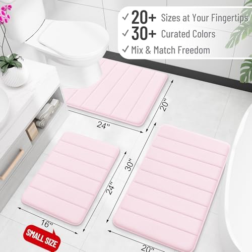OLANLY Memory Foam Bath Mat 35x24, Super Soft and Absorbent Bathroom Rugs - Image 2