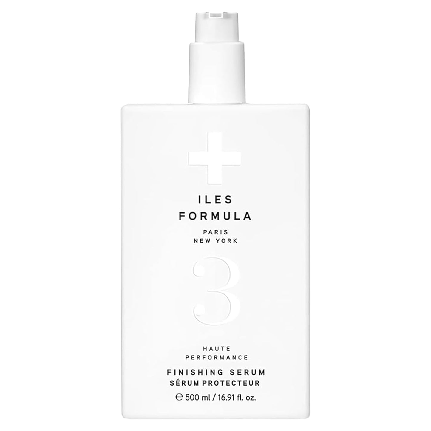 ILES FORMULA Weightless Styling Cream & Finishing Serum with Heat Protection, Non-Greasy Hair Repair Treatment for Damaged Hair, Anti-Frizz Blow Dry Product with Silk Extract & Macroloba Seed (500mL)