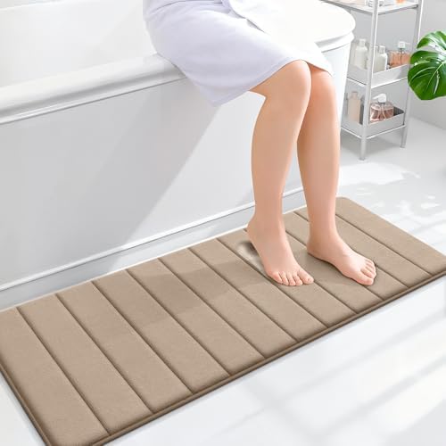 OLANLY Memory Foam Long Bathroom Rugs Runner 47x17, Super Soft Absorbent by OLANLY