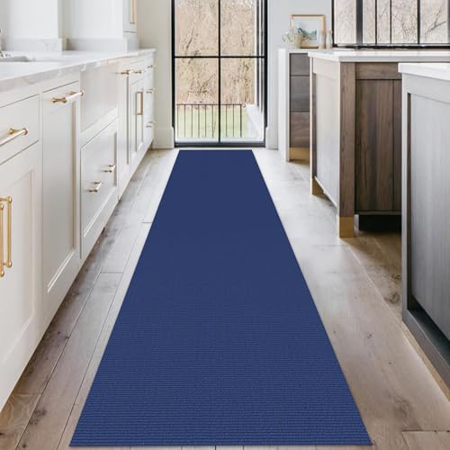 KOZYFLY 2x10 Long Runner Rug, Washable Non Slip Hallway Rug, Royal Blue - Image 2