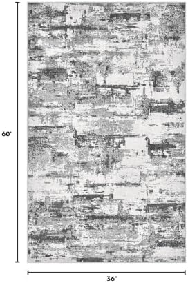 3x5 Runner Rug, Abstract Washable Hallway Rugs - Image 2