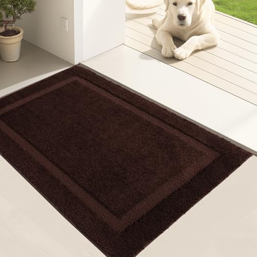 Oiilores Door Mat Indoor Entrance, Dirt Trapper Entryway Rug by OiiloresComfyDoorMat