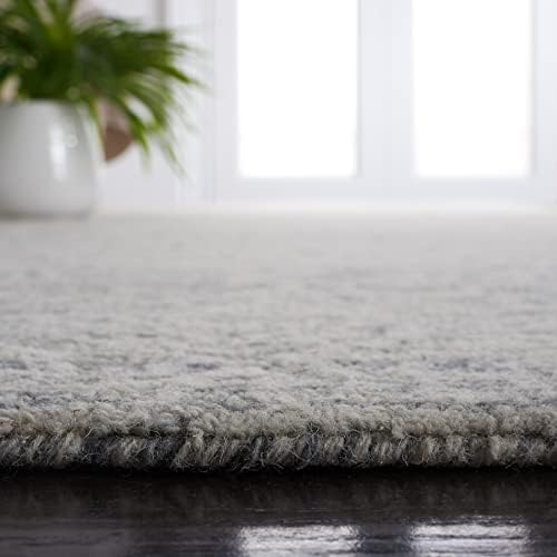SAFAVIEH Metro Runner Rug 2'3"x10', Transitional Dark Grey & Ivory MET998H - Image 6