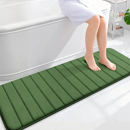 OLANLY Memory Foam Long Bathroom Rugs Runner 59x20, Super Soft Absorbent by OLANLY