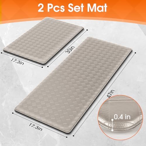 TranquilRelax 2-Piece Kitchen Mats, Cushioned Non-Slip Floor Mats - Image 2