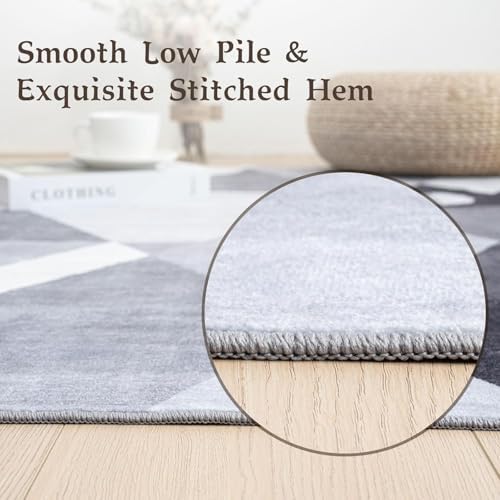 HOMFINE Washable Modern Area Rug - Image 5
