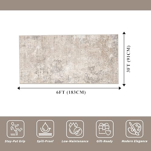 3x6 Non-Slip Washable Kitchen Rug - Image 2