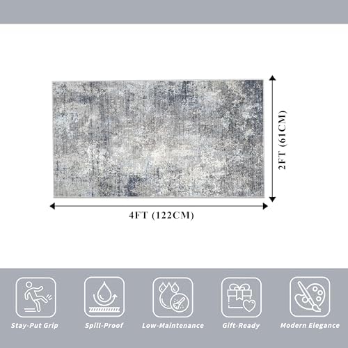 2x4 Runner Rug Washable Non-Slip – Small Throw Rug - Image 2