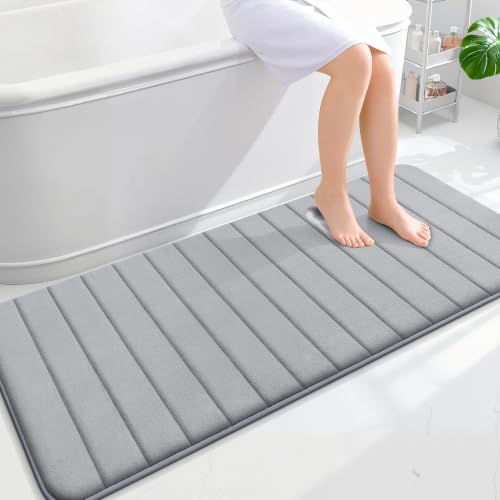 OLANLY Memory Foam Long Bathroom Rugs Runner 59x24, Super Soft Absorbent by OLANLY
