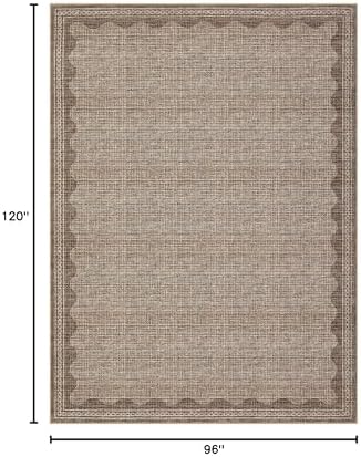 GarveeHome Scalloped Washable 8x10 Rug - Image 2