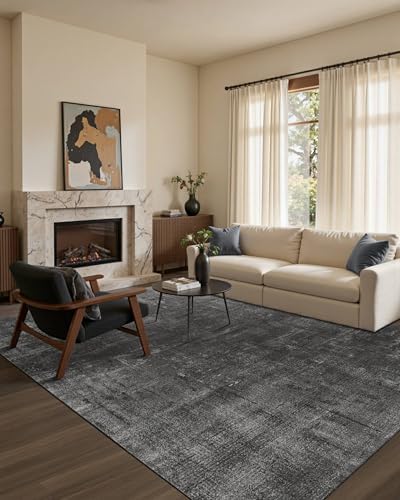 Washable 5x7 Area Rugs for Living Room Modern Abstract Rug - Image 3