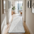 White 2x8 Area Rugs for Bedroom, Fluffy Shag Rug Small Rug Bedside Carpet by Yongyangjuxi