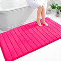OLANLY Memory Foam Large Bath Mat 59x34, Super Soft Absorbent Bathroom Rugs by OLANLY