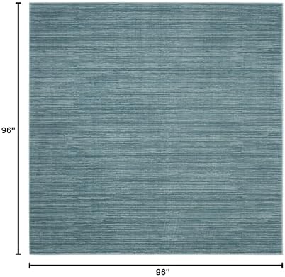 SAFAVIEH Vision Square Rug 8', Modern Tonal Aqua VSN606B - Image 2