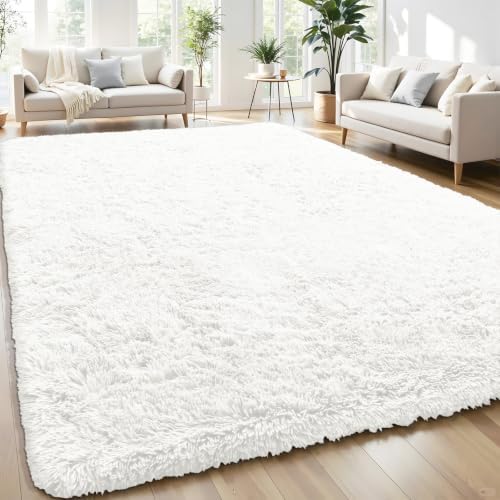 Smiry Area Rugs for Living Room Bedroom 5x7 ft, Fluffy Washable Carpet by Smiry