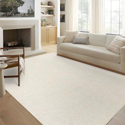 Garvee Modern 5x7 Living Room Rug Solid Color Washable Area Rugs by Garvee