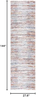 SAFAVIEH Berber Shag Collection Runner Rug - Image 2