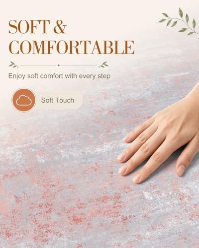 OLANLY 5x7 Washable Area Rug, Soft Non Slip Carpet - Image 5