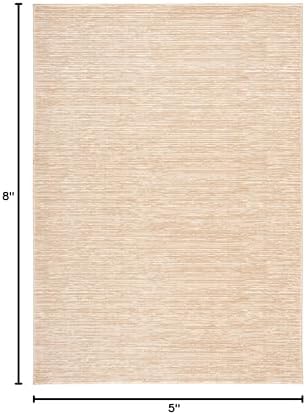 SAFAVIEH Vision Area Rug 5'1"x7'6", Modern Tonal Beige VSN606H - Image 2