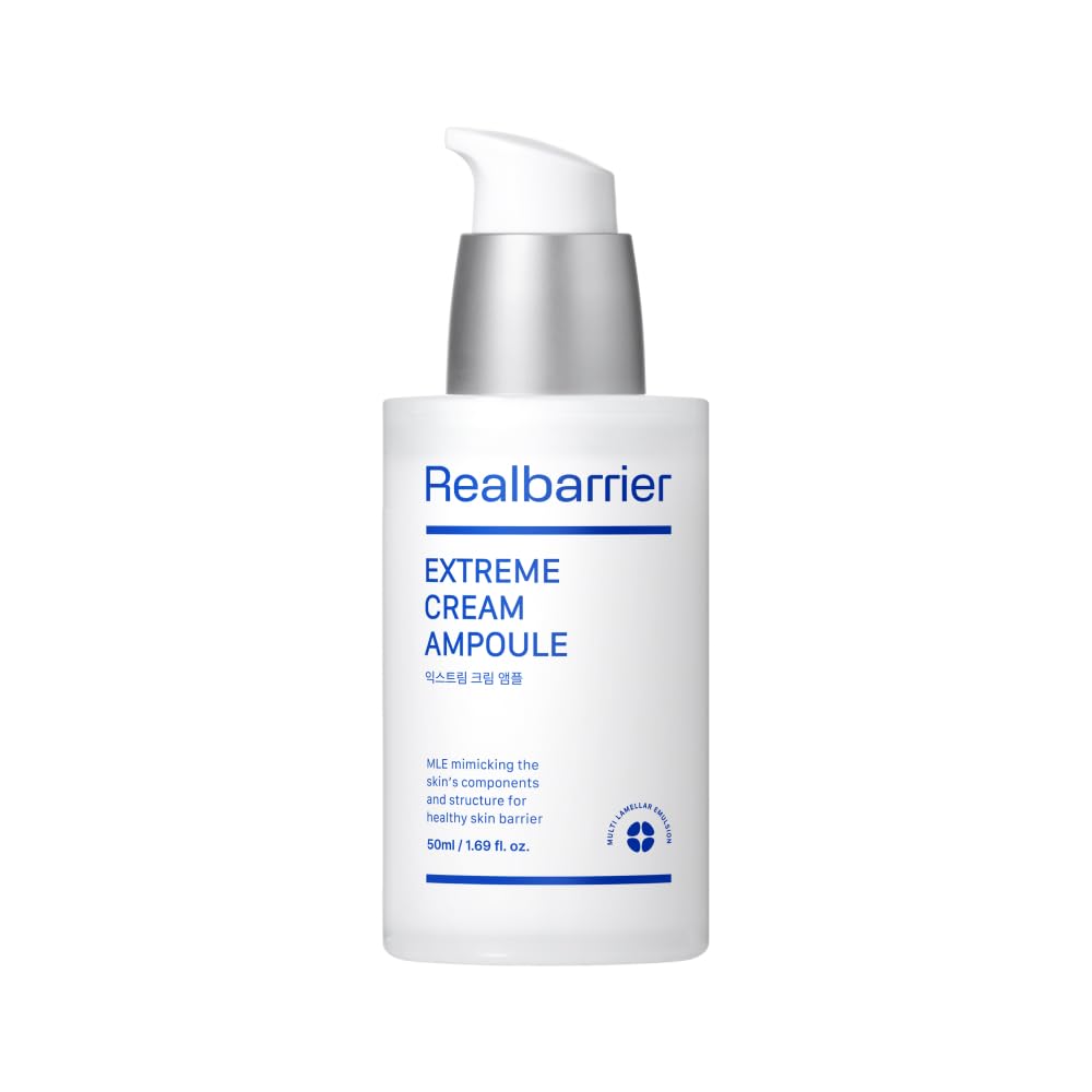 Real Barrier | Extreme Cream Ampoule | Face Serum for Dry Skin | Skin Barrier Repair & Strengthening Facial Serum | Moisturizing Skin Care for Sensitive Skin | Korean Skin Care | 1.96 fl oz (50ml)
