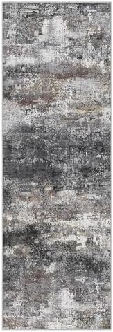 BEIMO 2x5 Runner Rug for Hallway, Dark Grey Washable Abstract Non Slip Rug - Image 5