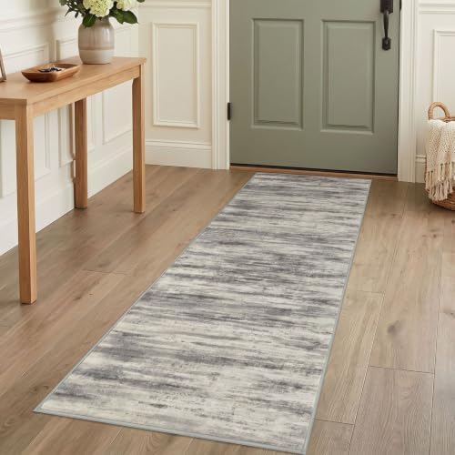 KOZYFLY Kitchen Runner Rug for Hallway Modern Runner Rug 2x5 Grey Beige by KOZYFLY