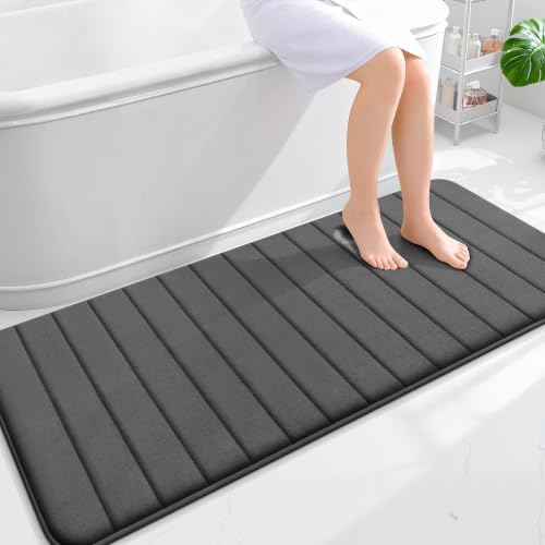 OLANLY Memory Foam Long Bathroom Rugs Runner 59x24, Super Soft Absorbent by OLANLY