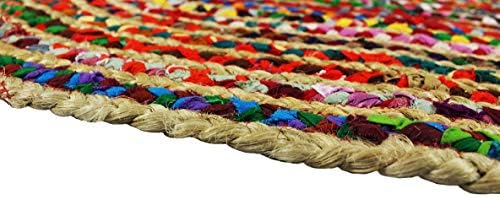 COTTON CRAFT Jute Chindi Braid Rag Rug - Image 7