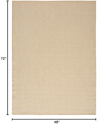 Nourison Home Courtyard Natural 4' x 6' Area Rug - Image 2