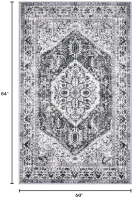 KOZYFLY Boho Area Rug 5x7 Ft Thin Rugs - Image 2