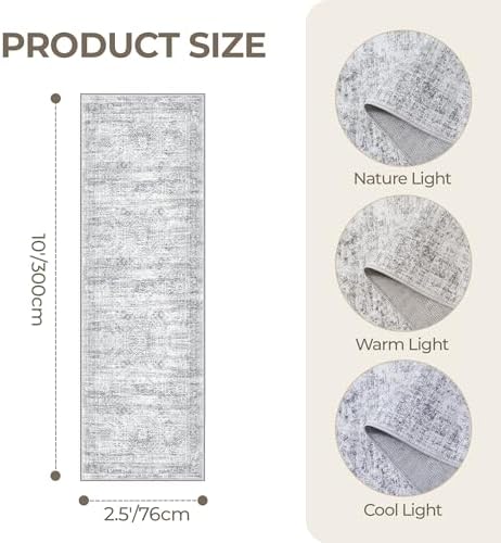 2'6 x 10' Runner Rug Non Slip, Washable Kitchen Rugs - Image 2