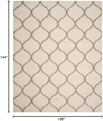 SAFAVIEH Hudson Shag Rug 9'x12', Soft Plush Modern Ivory & Beige SGH280D - Image 2
