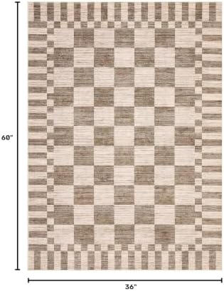 GarveeHome Checkered Rug 3x5 Area Rugs - Image 2