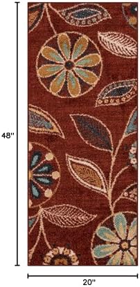 Maples Rugs Reggie Bohemian Floral Print Runner Rug - Image 2