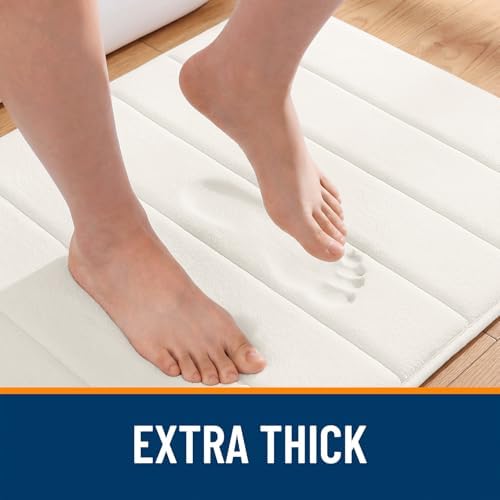 OLANLY Memory Foam Long Bathroom Rugs Runner 47x17, Super Soft Absorbent - Image 6