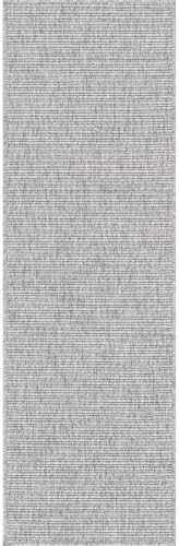 Beverly Rug Easy Jute Gray Runner Rug 2x7 Solid Washable Durable Outdoor Indoor - Image 3