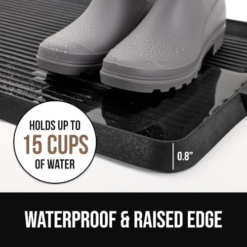 GORILLA GRIP Boot Tray for Shoes, Natural Rubber Door Mat, 24x16 Black - Image 5