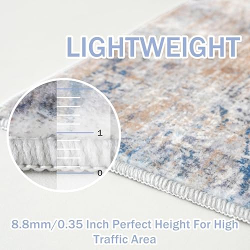 IOHOUZE Abstract Runner Rug 3x7 Ft Washable Runners - Image 6