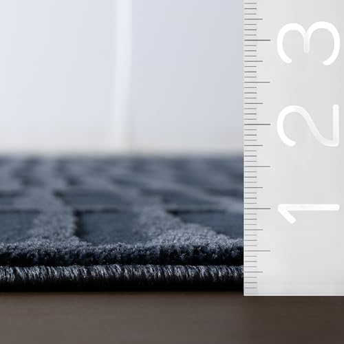 nuLOOM Kailani Blue Abstract Washable Area Rug - Image 2