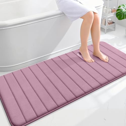 OLANLY Memory Foam Long Bathroom Rugs Runner 59x24, Super Soft Absorbent by OLANLY