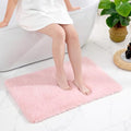 Disolla Pink Bathroom Rugs 24x36, Non-Slip Plush Thick Bath Mat by Disolla