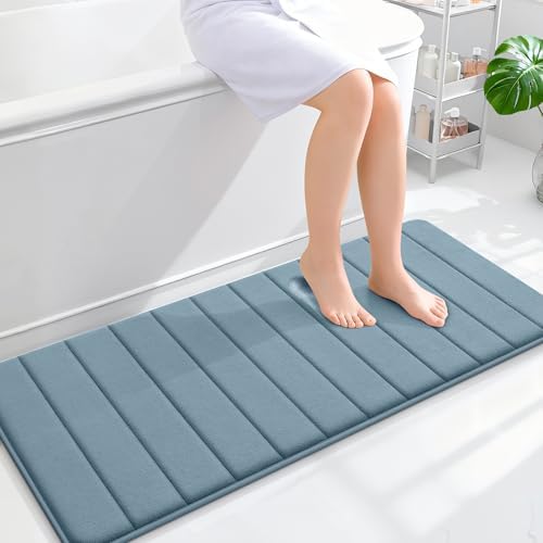 OLANLY Memory Foam Long Bathroom Rugs Runner 47x20, Super Soft Absorbent by OLANLY