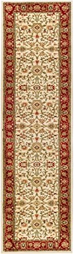 SAFAVIEH Lyndhurst Runner Rug 2'3"x20', Ivory & Red LNH212K - Image 3