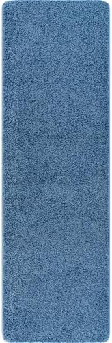 Area Rug 2x5 Blue Runner Washable Indoor Rug Ultra Plus Thick Pile Solid Non - Image 3